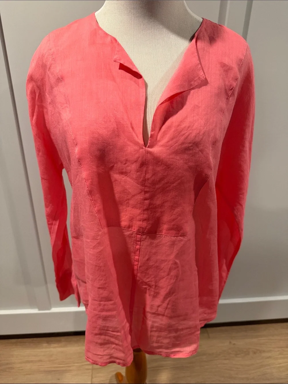 J. Crew  Coral Pink pullover Shirt